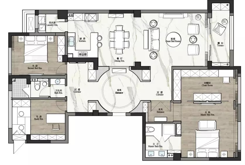 無(wú)錫紫蘋果裝飾.jpg 裝修效果圖